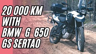 BMW G 650 GS Sertao rant after 20 000km [upl. by Esaertal197]