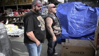 Hells Angels and Walmart provide bikes to kids [upl. by Bohun733]