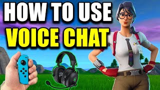 How To Use Fortnite Voice Chat On Nintendo Switch  2024 [upl. by Aiceled327]