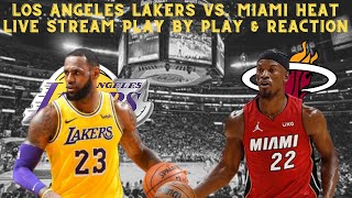 LIVE  NBA  Los Angeles Lakers VS Miami Heat Play By Play amp Reaction [upl. by Louisa]