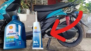 HOW TO CHANGE OIL and GEAR OIL Mio sporty [upl. by Leamse68]