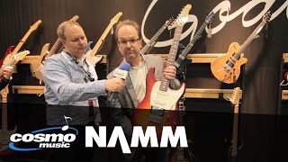 Godin Session Cherry Burst  Cosmo Music at NAMM 2018 [upl. by Yak352]