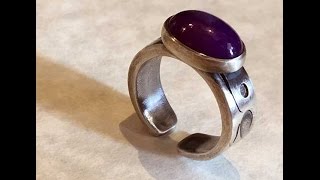 How to Make a Bezel and Set a Cabochon  Part Two [upl. by Nryhtak]