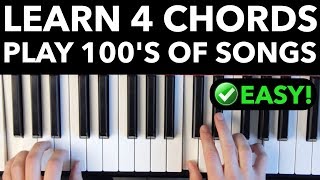 Learn 4 Chords  Quickly Play Hundreds of Songs EASY VERSION [upl. by Alaecim841]