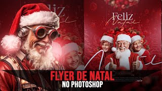 COMO FAZER FLYER DE NATAL NO PHOTOSHOP  PSD FREE [upl. by Enenaj]