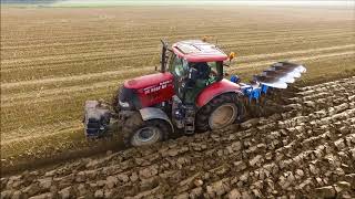 Ploegen  Ploughing  Sowing  Pflügen  Säen  Wintertarwe  Winterweizen  Case IH  Lemken [upl. by Gemini943]