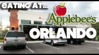 EATING AT  APPLEBEES RESTAURANT  CELEBRATION  ORLANDO [upl. by Yblok]