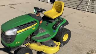 John Deere D140 lawn tractor [upl. by Odnesor]