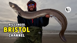 Big Fish Massive Conger Eel Wayne Hand Bristol Channel 4K [upl. by Bell]