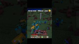 Minecraft Mace weapon funny 😅 use shorts [upl. by Yauq819]