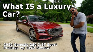 What IS a Luxury Car  2022 Genesis G80 35T Sport Prestige w AWD Review [upl. by Franchot]