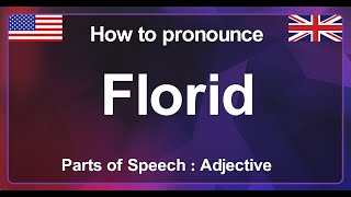 Florida Pronunciation in English [upl. by Ainnet]