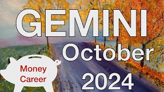 ♊️ Gemini October 2024 💰 Have faith surrender 💰 Money Career Finance Tarot Reading [upl. by Terrej878]