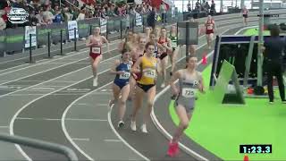 Womens 3000m Final I NEC Indoor Track and Field Championships 2024 [upl. by Richella53]