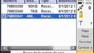05 Trimble Access Importar archivos del Receptor [upl. by Pickar]