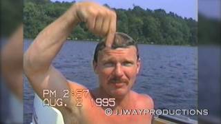 Part 159 August 2nd 1995  Gardners Lake Boat Uncle Ed  Way Family Home Videos Uncut [upl. by Cayla]