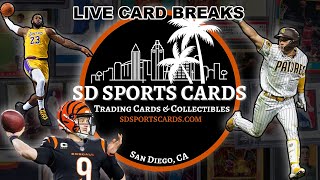 SD SPORTS CARDS 9423 NFL  NBA  MLB LABOR DAY STREAM boxbreak sportscards liveboxbreaks [upl. by Ichabod]