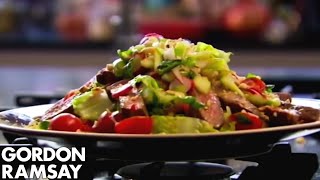 How to Cook Steak and Spicy Beef Salad Recipe  Gordon Ramsay [upl. by Haas]