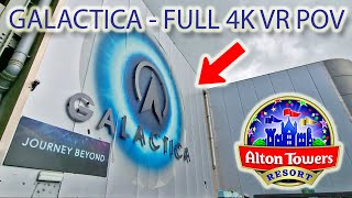 Galactica Formerly Air Full VR POV Video  Alton Towers Theme Park UK [upl. by Tham]