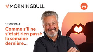 Comme s’il ne s’était rien passé la semaine dernière  Morningbull  le réveil marchés  Swissquote [upl. by Ynehpets361]