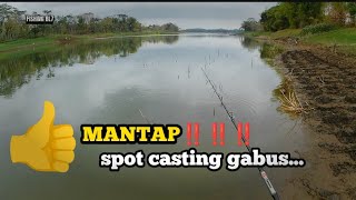 SPOT INI ASIK BUAT CASTING GABUS GAES BANYAK SAMBARAN  SEKITARAN BENDUNGAN KARANGKATES [upl. by Nivlek]