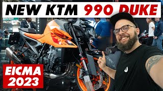 New 2024 KTM 990 Duke Unveiled EICMA 2023 [upl. by Gawain183]