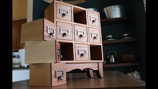 How to Make an Apothecary Chest of Drawers [upl. by Esertap]