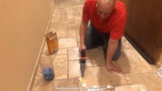 The Best Tool To Clean Grout is a Power Tool [upl. by Einned655]