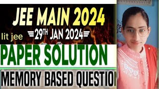 Your Key to Success IIT JEE Main 2024 Chemistry All Shift Questions Answered  Download PDF [upl. by Ahsinid]