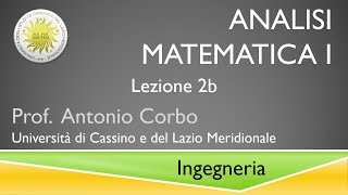 Analisi Matematica I Lezione 2b [upl. by Albemarle123]