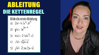 Die Kettenregel leicht erklärt  eFunktion lnFunktion SinusFunktion usw kettenregel [upl. by Airreis]