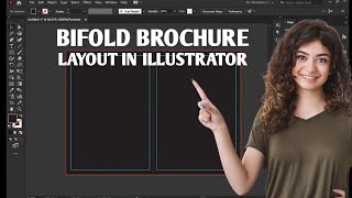 Bi fold Brochure Layout illustrator  bifold brochure size [upl. by Anbul]