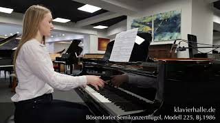 Bösendorfer SemiKonzertflügel Modell 225  Händel  Kempff  Menuett g moll [upl. by Ennayr755]