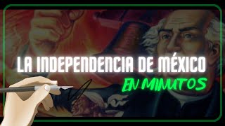 LA INDEPENDENCIA DE MÉXICO en minutos [upl. by Assanav329]