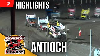 NARC 410 Sprint Cars at Antioch Speedway 51124  Highlights [upl. by Leiuqese]