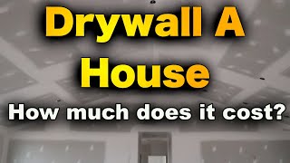 New Construction Drywall Price  How Much To Drywall A House MATERIAL and LABOR [upl. by Atinob]