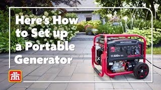 Learn How to Set Up a Portable generator [upl. by Harle359]