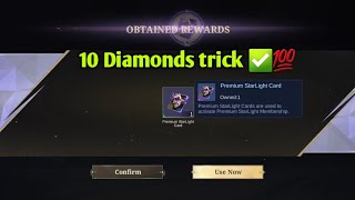 How To Get Starlight Card in 10 Diamonds ✅️💎 Mobile Legends Starlight Lucky Chest [upl. by Odlawso]