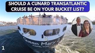 We Start our Epic Bucket List Transatlantic Adventure on Cunards Queen Mary 2 [upl. by Ahsyekal]