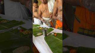 South Indian Wedding Meals  Scrumptious Veg Meals in India shorts meals marriagegoals vegmeals [upl. by Havard]