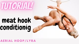 how to do meat hook on aerial hoopLyra [upl. by Pancho]