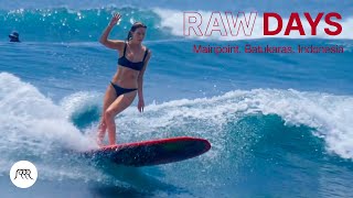 RAW DAYS  Main Point Batukaras Indonesia  Longboard session in September 2022 [upl. by Lederer438]