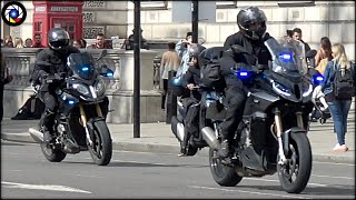 London Unmarked Police Bikes MET Police and BTP responding [upl. by Einolem]