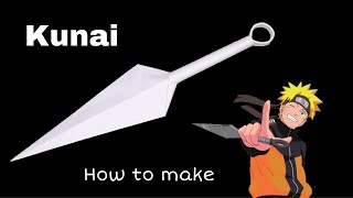 How to Make Kunai from Paper  Origami Naruto  Origami  Ninja Weapon  Paper Craft [upl. by Lane519]