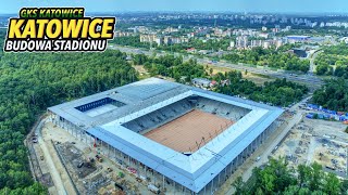 Budowa Stadionu GKS Katowice  Lipiec 2024 [upl. by Dewhurst274]