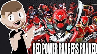 All 23 Red Power Rangers Ranked Worst to Best [upl. by Tioneb]