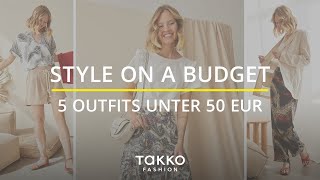 Style on a Budget  5 Outfits unter 50€  Aktuelle Frühlingslooks  Sommertrends günstig shoppen [upl. by Krystalle]