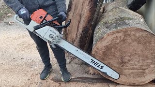 Stihl ms660 quick test after carb rebuild [upl. by Lunette]