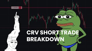 Using orderflow and price action to trade long squeeze in CRV  Tradingriot [upl. by Warrin]