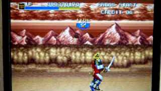 Mighty Morphin Power Rangers The Movie Sega Genesis Game  Thunder Megazord Vs Goldar [upl. by Ecnadnak]